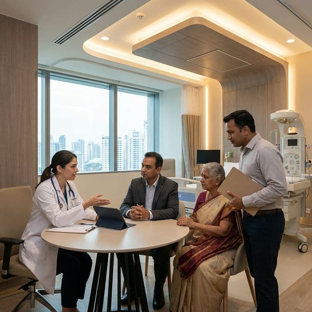 Doktor hastasıyla konsültasyon - Komplikasyon Sigortası